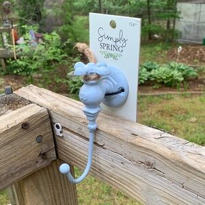 Simply Spring Light Blue Decorative Wall Hook